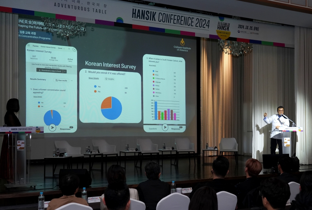 미국의 대표적인 요리 학교 CIA(Culinary Institute of America)의 양종집 교수의 발표