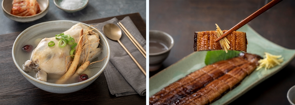 Photo of health food samgyetang and grilled eel