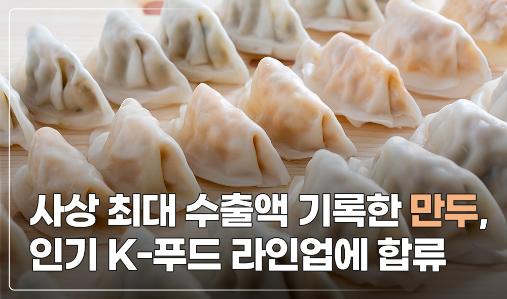 사상 최대 수출액 기록한 만두, 인기 K-푸드 라인업에 합류