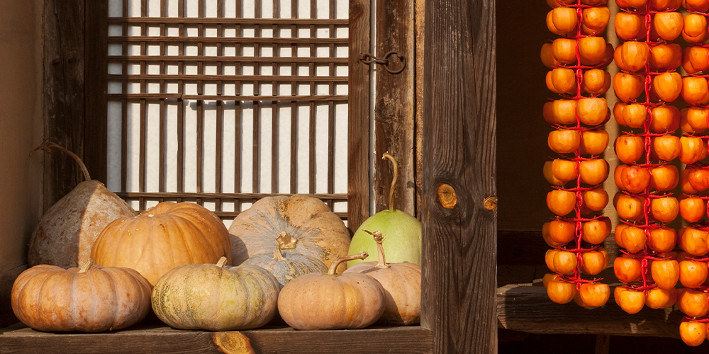 Drying pumpkins