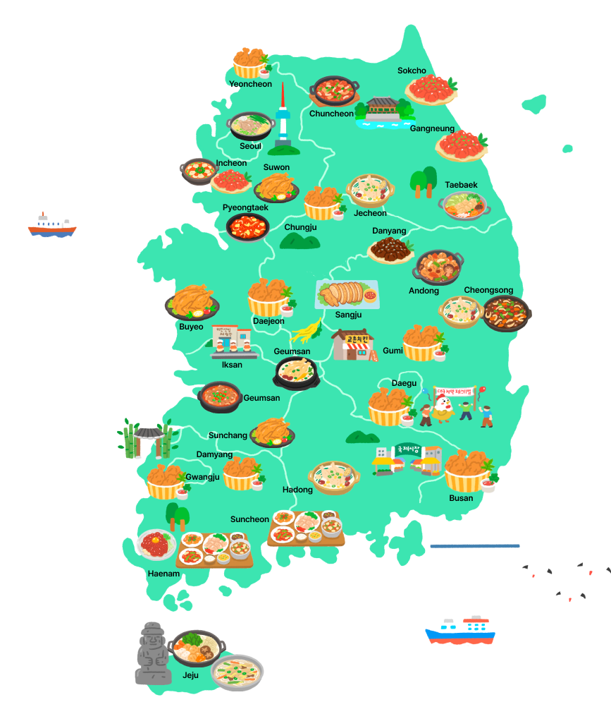 K-Chicken Belt Nationwide Map